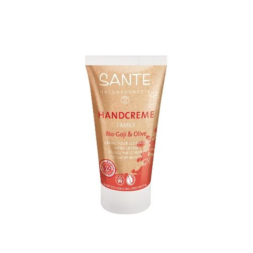 Sante Family Organic Hand Cream for Dry and Sensitive Skin with Goji and Olive 1.01 fl oz (30 ml)