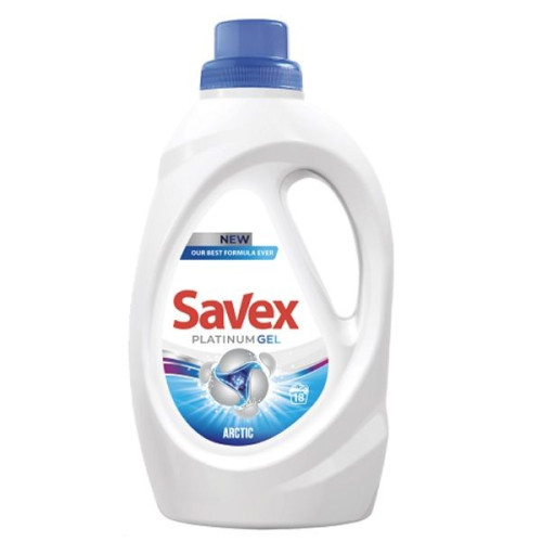 Savex Platinum Gel Arctic Liquid Laundry Detergent 33.48 fl oz (990 ml)