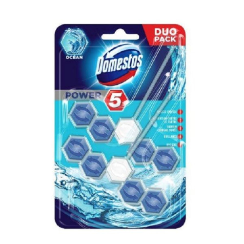 Domestos Ocean Toilet Bowl Freshener with Ocean Scent 2 pcs