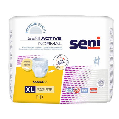 Seni Active Normal Adult Pants Size XL 10 pcs