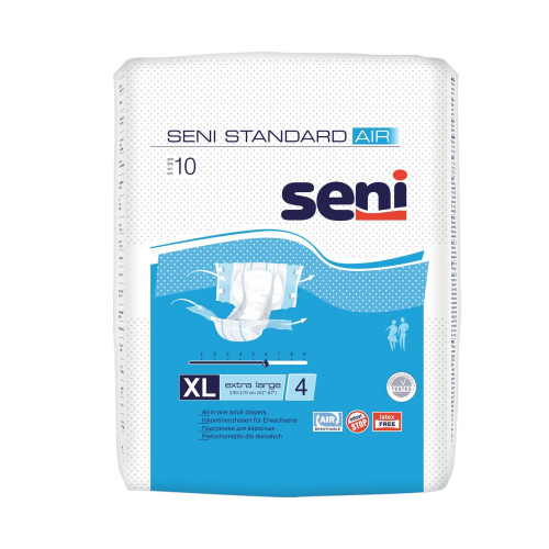 Seni Standard Air Adult Diapers Size XL 10 pcs