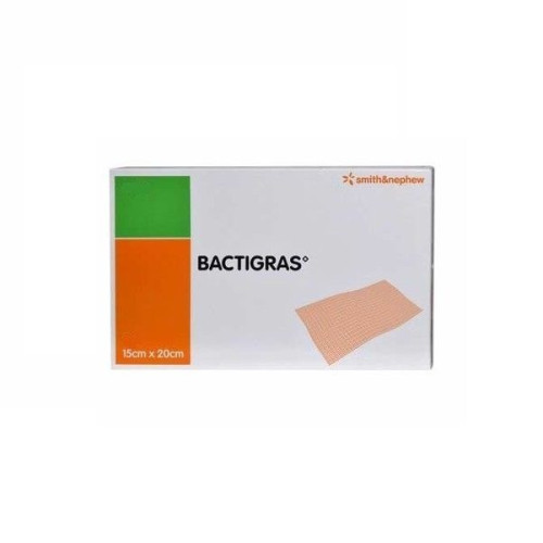 Smith and Nephew Bactigras Impregnated Linen Fiber Dressing with 0.5% BP 5.91"/7.87" (15/20 cm) 1 pc