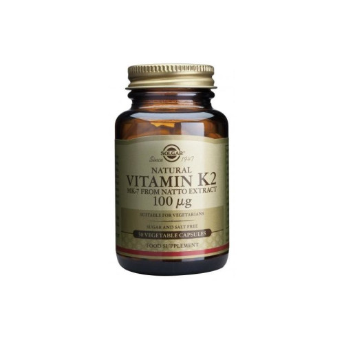 Solgar Vitamin K2 for Healthy Bones and Muscles 100 mcg 50 Capsules