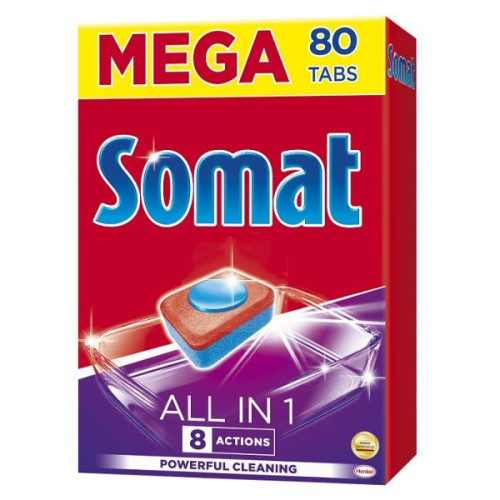 Somat All in 1 Dishwasher Tablets 80 pcs