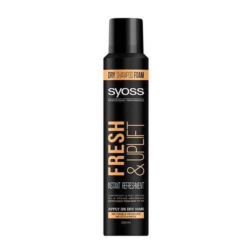 Syoss Freshanduplift Dry Shampoo Foam for Lifting and Refreshing Hair 6.76 fl oz (200 ml)