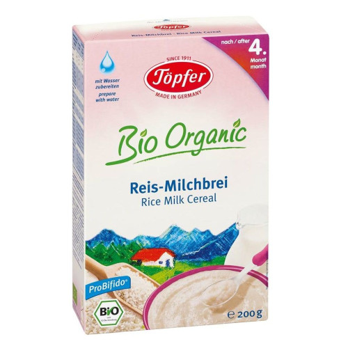 Topfer Milk Porridge with Rice for Babies 4+ Months 7.05 oz (200 g)