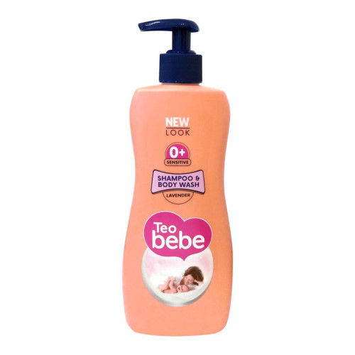 Teo Bebe Baby Shampoo for Hair and Body with Lavender 13.53 fl oz (400 ml)