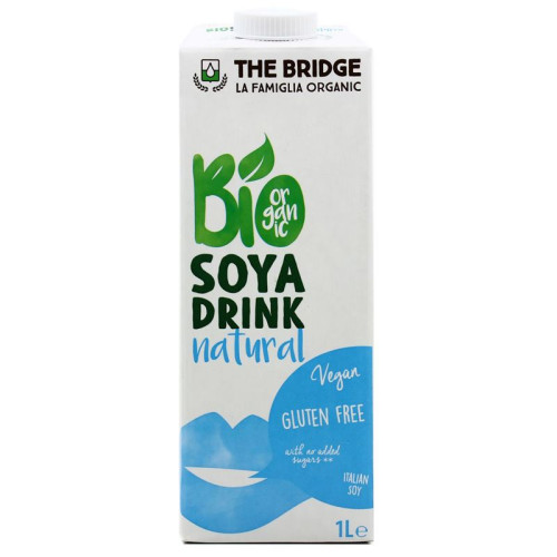 The Bridge Organic Soy Drink Natural Gluten-Free 33.81 fl oz (1000 ml)