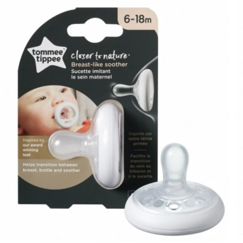Tommee Tippee Closer to Nature Orthodontic Breast-like Pacifier for Children from 6 to 18 Months 1 pc