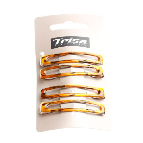 Trisa Hair Clips with Glossy Finish and Elegant Design 4 pcs
