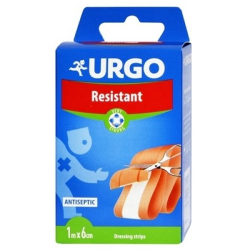 Urgo Resistant Elastic Plasters for Sensitive Skin with Contamination 2.36"/1.09 yd (6 cm/1 m)