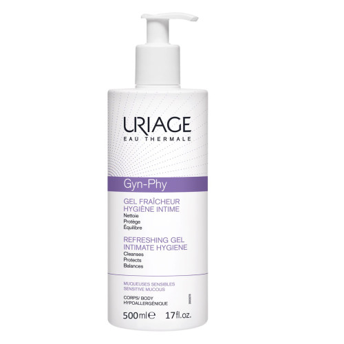 Uriage Gin-Fi Intimate Gel for Sensitive Skin with Soothing and Cleansing Effect 16.91 fl oz (500 ml)