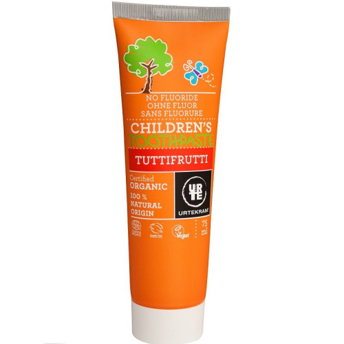Urtekram Organic Fluoride-Free Children's Toothpaste Tutti-Frutti 2.54 fl oz (75 ml)