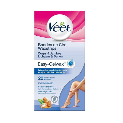 Veet Depilatory Strips for Sensitive Skin 20 pcs