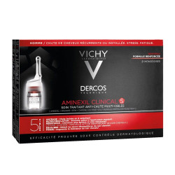 Vichy Dercos Aminexil Clinical 5 Hair Loss Treatment for Men 21 Ampoules
