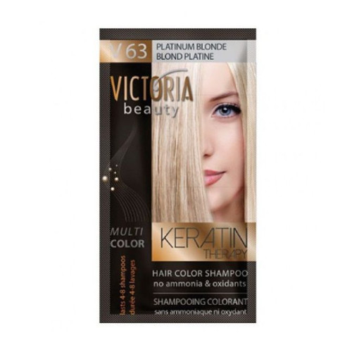Victoria Multi Color Hair Color Shampoo Color V63 Platinum Blonde 1.35 fl oz (40 ml)