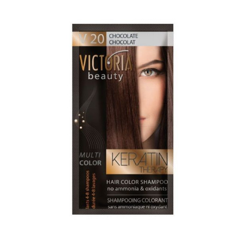 Victoria Multi Color Hair Color Shampoo Color V20 Chocolate 1.35 fl oz (40 ml)
