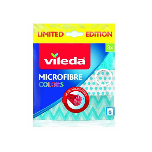 Vileda Colors Microfiber Cloth 3 pcs