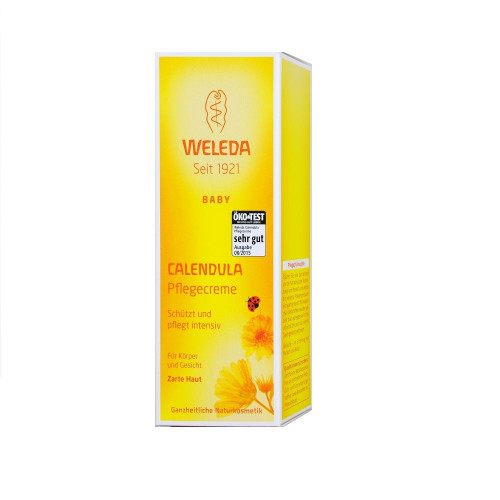 Weleda Baby Moisturizing Cream for Babies for Face and Body with Calendula 2.54 fl oz (75 ml)