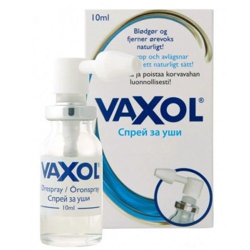 Vaxol Ear Spray for Hardened Earwax 0.34 fl oz (10 ml)