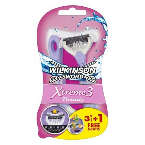Wilkinson Sword Xtreme 3 Beauty Razor for Women 4 pcs