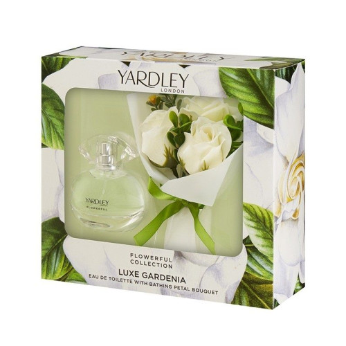 Yardley London Luxe Gardenia Promo Set for Women Eau De Toilette + Gift Flower Bouquet Soap