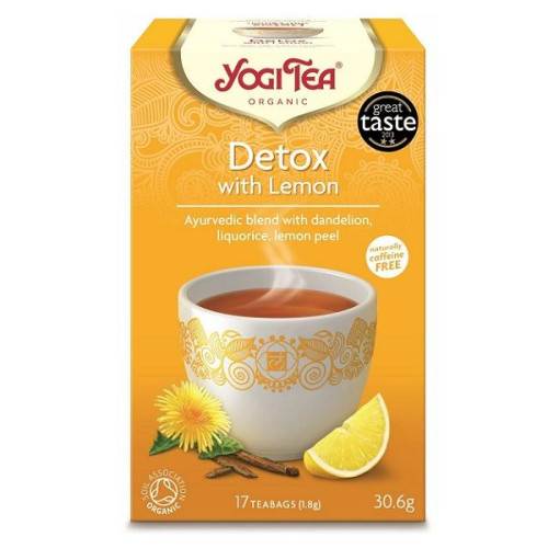 Yogi Tea Detox Organic Ayurvedic Tea with Lemon 17 x 0.06 oz (1.8 g) Filter Bags