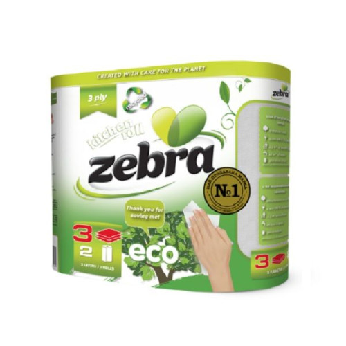 Zebra Eco Household Roll 2 pcs