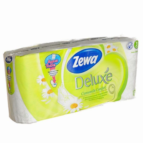 Zewa Deluxe Camomile Comfort Chamomile-scented Toilet Paper 10 Rolls