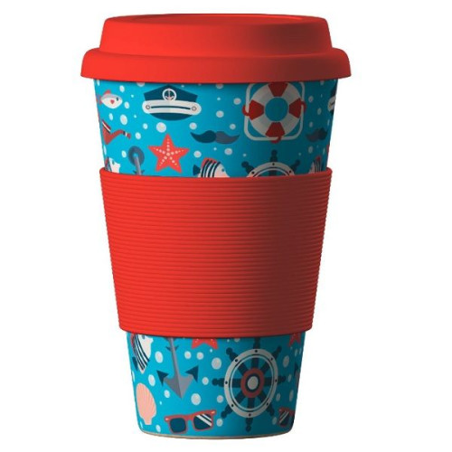 Eco Bamboo Cup Sea Red