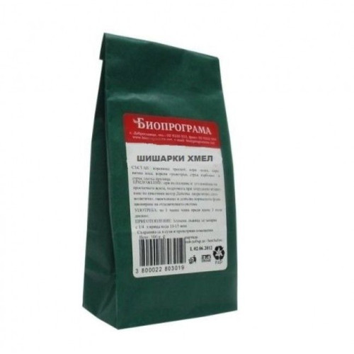 Bioprogramme Hop Mixture Cones for Gastritis Painful Menstruation and Inflammation 1.76 oz (50 g)