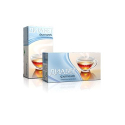 GT Fitolek Diabetes Herbal Tea to Support Blood Sugar Metabolism 0.05 oz (1.5 g) 20 Filter Bags