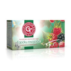 GT Fruit Herbal Tea with Wild Berries for a Fresh Start to the Day 0.05 oz (1.5 g) 20 Filter Bags