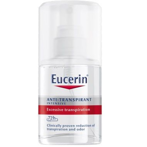 Eucerin Spray Pump Deodorant for Very Heavy Perspiration and Unpleasant Odor 1.01 fl oz (30 ml)