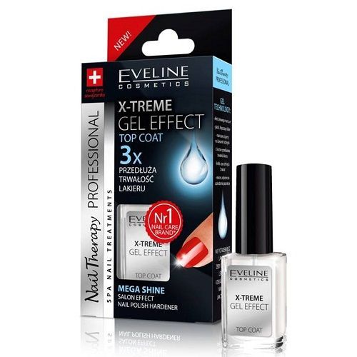 Eveline X-treme Gel Effect Top Coat with Gel Effect 0.41 fl oz (12 ml)