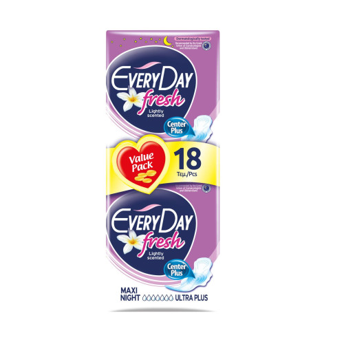 Everyday Fresh Maxi Night Duo Sanitary Pads 18 pcs
