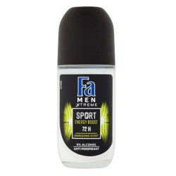 Fa Men Sport Energy Boost Roll-On Deodorant for Men 1.69 fl oz (50 ml)