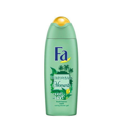 Fa Trowback Moments Travel Love Shower Gel for Women with Exotic Leaf Scent 8.45 fl oz (250 ml)