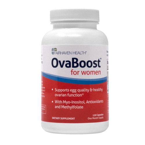 Fairhaven Health Ova Boost for Conception Problems and Infertility 1.06 oz (30 g)+ 120 Capsules
