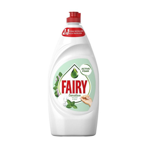 Fairy Sensitive Tea Tree and Mint Liquid Dishwashing Liquid 27.05 fl oz (800 ml)