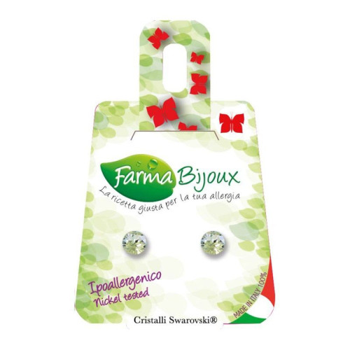 Farma Bijoux Swarovski Crystals Earrings Model Be 64C42 Cat. A 2 pcs