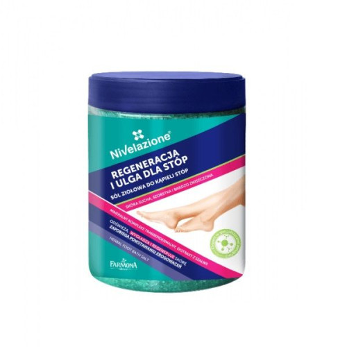 Jantar Farmona Nivelazione Antibacterial Foot Salts with Herbs for Fungus Prevention 1.32 lb (600 g)