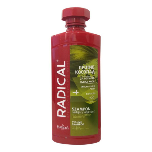 Jantar Farmona Radical Anti-Hair Loss Shampoo for Volume for Thin and Delicate Hair 13.53 fl oz (400 ml)