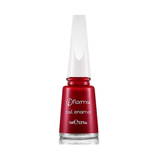 Flormar Nail Enamel Thick and Long-Lasting Nail Polish Color 128 Bordeaux Scream