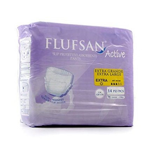 Flufsan Active Protective Underwear for Adults with Incontinence Size XL Extra 14 pcs