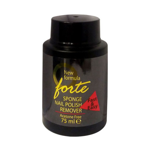 Forte Sponge Nail Polish Remover Acetone-free Nail Polish Remover with Sponge 2.54 fl oz (75 ml)