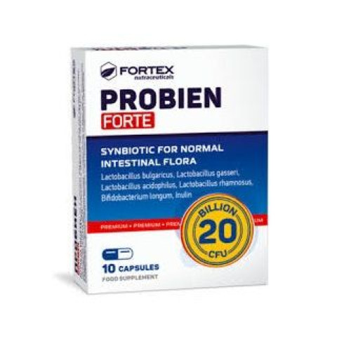 Fortex Probien Forte for Normal Intestinal Flora for Diarrhea 10 Capsules