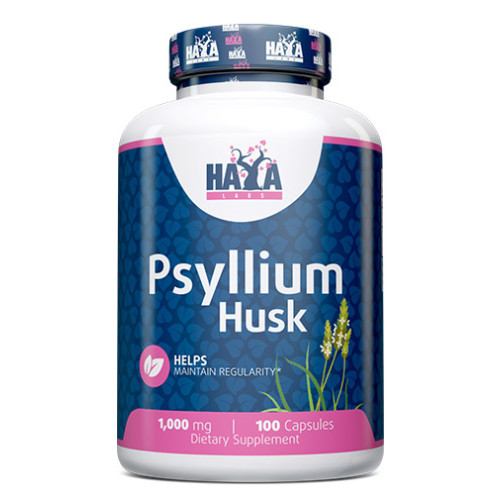 Haya Labs Psyllium Husk 1000 mg 100 Capsules