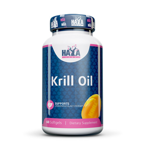 Haya Labs Krill Oil 500 mg 60 Softgel Capsules