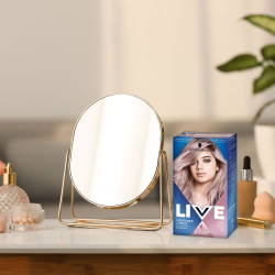 Live Lightener + Twist Hair Lightener with a Pastel Shade Color 104 Cool Lilac